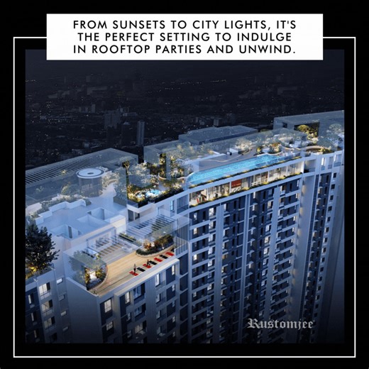 La Familia at Rustomjee Uptown Urbania promises a lifetime of rooftop revelry with friends and family. It is the ultimate celebration venue designed to make every social gathering even more magical. So who would you like to invite to the very first rooftop party you host? #LaFamilia #rooftoplifestyle #Thane #MostHappeningTownship #Thoughtful #RustomjeeRealEstate #township #rustomjee #rustomjeespace #thoughfulspaces #LuxuryLifestyle #RustomjeeCommunity | Rustomjee Spaces