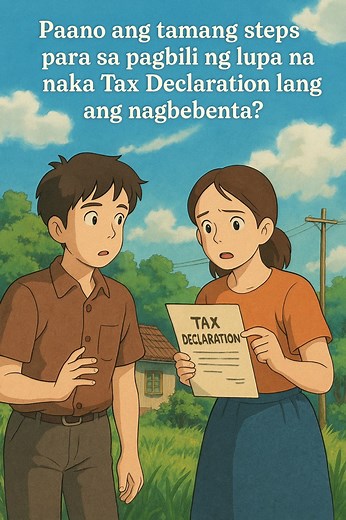 Bumibili ka ba ng lupa na wala pang titulo at Tax Declaration lang ang hawak ng seller? Ingat! Bago ka pumirma o magbayad, dapat alam mo ang legal na proseso para iwas scam at abala. Alamin ang mga dokumentong kailangan, saan magbabayad ng buwis, at paano ito mapapangalan sa’yo — step by step, malinaw, at abot-kaya. Follow #misterbroker para sa legit na gabay sa pagbili ng lupa! | Arnold Pansoy Alderite
