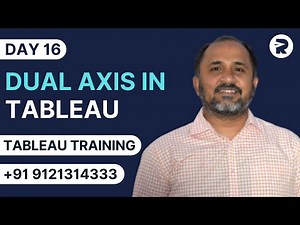 Day 16 - Dual Axis in Tableau | Tableau Training Tutorials | Rayapati