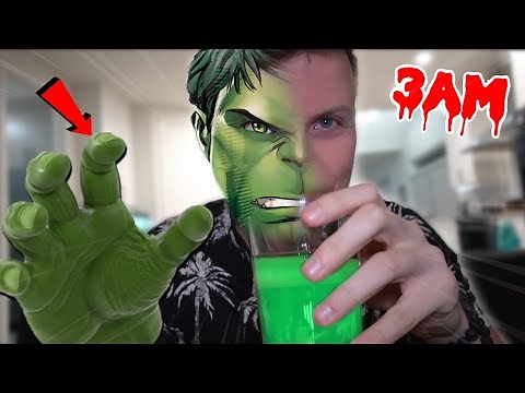(SCARY) ORDERING HULK POTION FROM THE DARK WEB AT 3AM!! *TURNED GREEN*