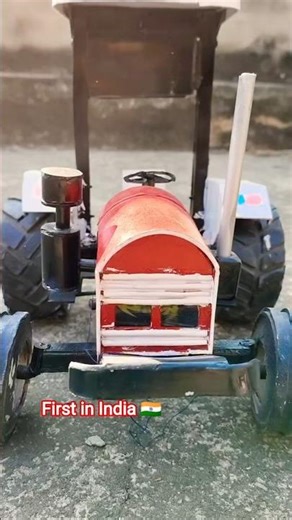 Handmade eicher 241 tractor testing handmade project from PVC pipe #trending #viral