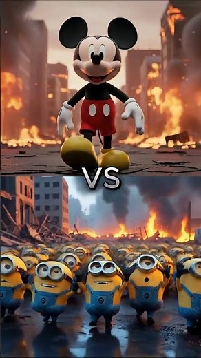 Minions vs Mickey Mouse & Friends 😱🔥