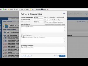 NetDocuments Sending a Secure Document
