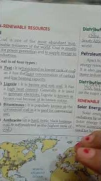 types of coal #geography # non renewable