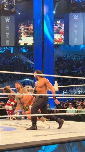 Roman Reigns destroy Jey Uso YEET party at WWE Royal Rumble #wwe