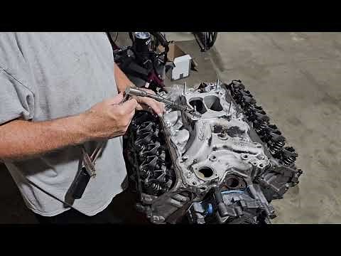 460 engine intake manifold installation.