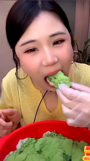 Mix matcha ice/ yellow shaved ice #yy910509 #yyice #shavedice #matchaiceasmr | ONLY YY ICE EATING