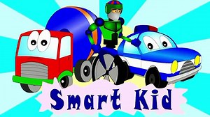 Cartoon about a space rocket! Learn to count from 1 to 10!