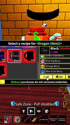 CRAFTING VIOLET DRAGON SKIN….. 😱| #roblox #bloxfruits #mixtape #gaming