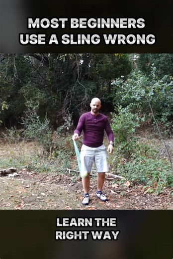 How to use a sling - beginner to advanced (1/2) #slinging #slingshot #slinger #howto #fyp