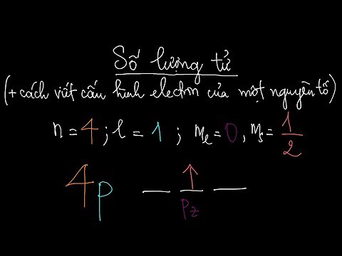 Số lượng tử và cách viết cấu hình electron của nguyên tố