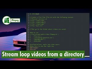 ffmpeg - Stream videos from a directory