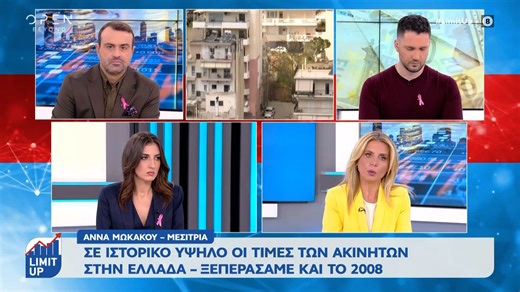 Σε ιστορικό υψηλό οι τιμές των ακινήτων στην Ελλάδα