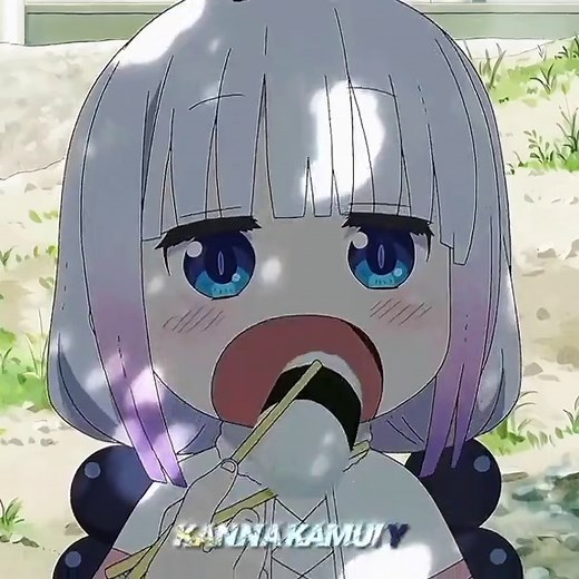 Kanna Kamui Eating Moments from Miss Kobayashi's Dragon Maid
