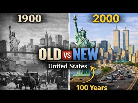 United States 1900 vs 2000 (AI Reconstruction)