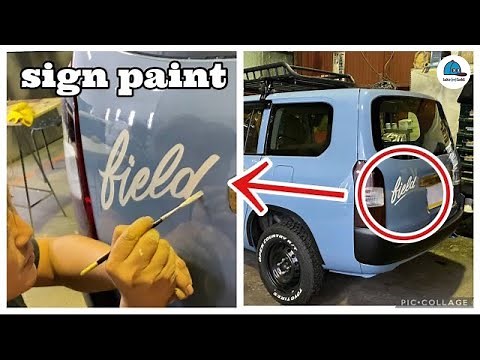 Anyone can write after seeing this! [How to paint a sign/choosing tools]