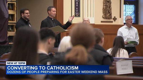 Catholic churches expecting largest number of new members in years this Easter