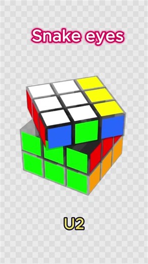 Rubik's Cube 3x3: Snake eyes Pattern 🐍