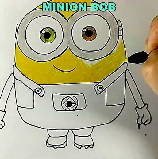 Dibujamos y Coloreamos al Minion Bob de Mi Villano Favorito 3 | Dibujos para niños