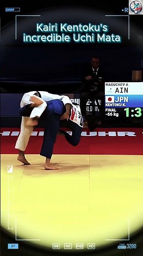 Dynamic Execution: Discover Kairi Kentoku's Incredible Uchi Mata! 💥⚡ #shorts #judo