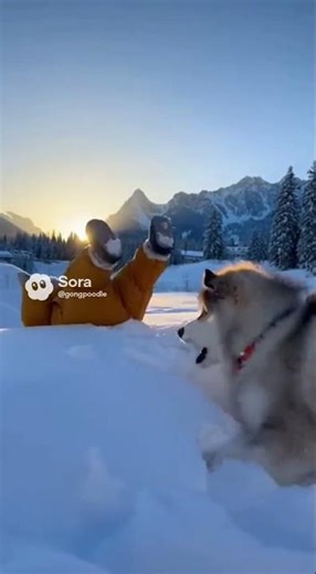 Daily Life Story of a Cute Baby and Malamute Puppies