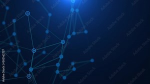Connected network animation. Seamless loop 4k UHD technology background Stock Video