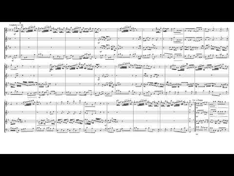 Aria: "Sento Amor" from "Partenope" (HWV 27 Act I No. 7) for Woodwind Quartet