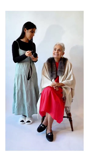 who says a senior woman can't be a model? #modeling #seniorliving #behindthescenes