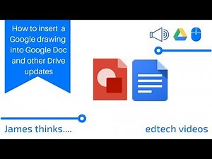 How to insert a Google drawing into Google Doc and other Drive updates