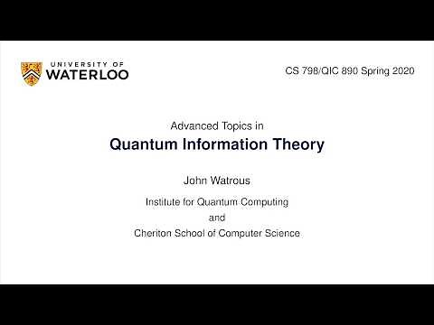 Advanced Topics in Quantum Information Theory: Course Overview