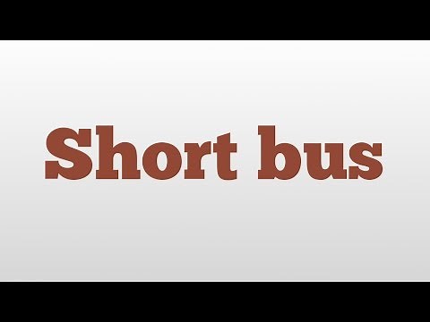 Short bus meaning and pronunciation