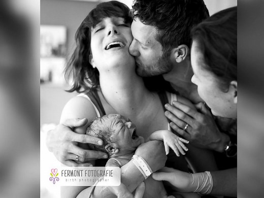 Emotional Photos Show Parents Meeting Their Newborns for First Time
