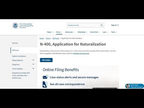 Como llenar formato N 400 para ser naturalizado en los Estados Unidos