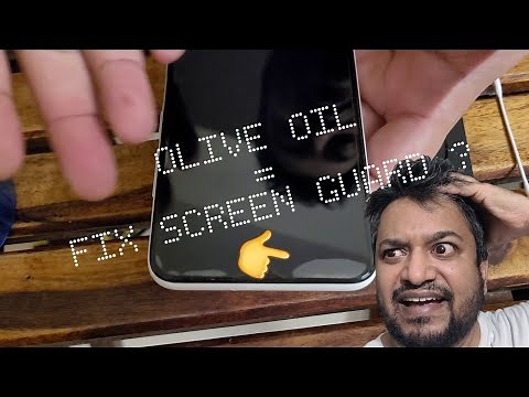 Can you Fix Screen Guard Bubbles with Olive Oil ?