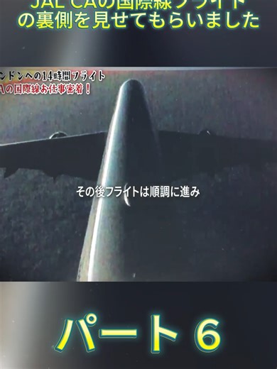 JAL CA国際線フライトの裏側