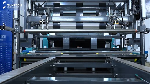 This automated production line seamlessly integrates winding, fabric inspection, and packing to achieve highly efficient production. And it can be completed by only 1 operator! #automated #Suntech #textilemachinery | Suntech Textile Machinery | Facebook