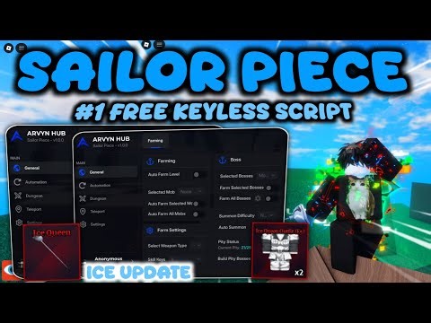 [❄️Ice Update] Sailor Piece SCRIPT | AUTO ICE QUEEN, FROST RELIC, INF TOWER & DUNGEONS🧊
