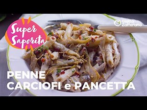 PENNE WITH ARTICHOKE AND PANCETTA - A UNIQUE COMBINATION! 💚🥓😍