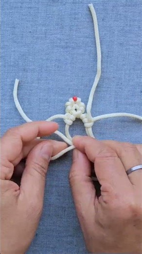 DIY Macrame Cross Keychain