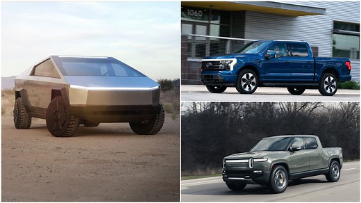 Tesla Cybertruck vs. Ford F-150 Lightning, Rivian R1T: How They Compare