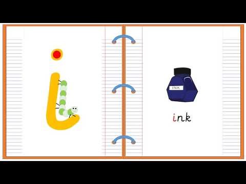 Lowercase Alphabet Letter I Learn to Read and Write