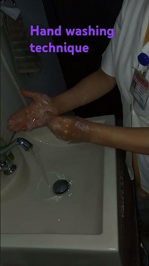 Hand washing technique