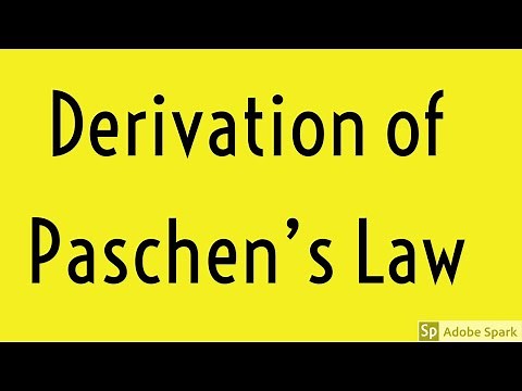 DERIVATION OF PASCHEN'S LAW|PASCHEN'S LAW OF GASEOUS DIELECTRIC BREAKDOWN|PASCHEN'S THEORY| HVE Lect