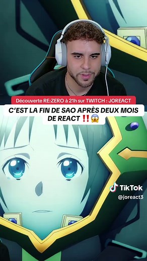 REDIFF COMPLÈTE PATREON : JOREACT✅LIVE à 21h00 TWITCH : JOREACT 🔴 #SAO #swordartonline #reaction #react #kirito #asuna #fr #isekai #joreact #animeedits