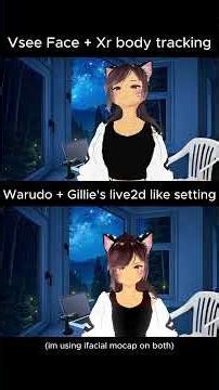VseeFace +XR vs Warudo with Gillie set #vtuber #vseeface #warudo #tracking #ifacialmocap #kyomiwt