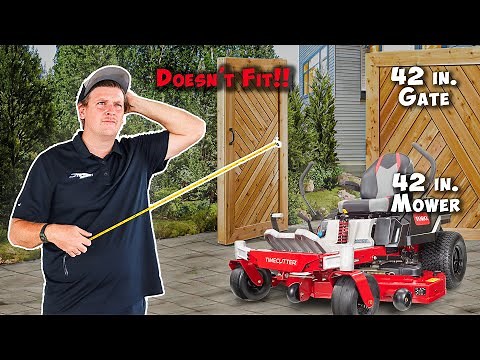 How to measure your Mowers Width? - Mower for Backyard Gate