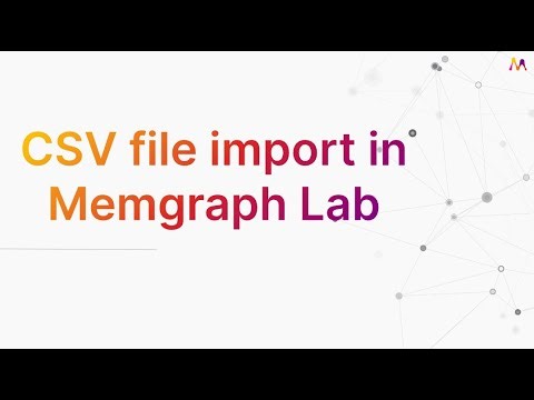 CSV file import in Memgraph Lab