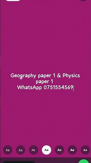KCSE Physics paper 1 2025 WhatsApp 0751554569