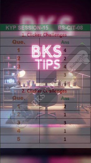 kyp session 15 clicker answer | session 15 clicker answer | IT session 8 clicker answer #shorts