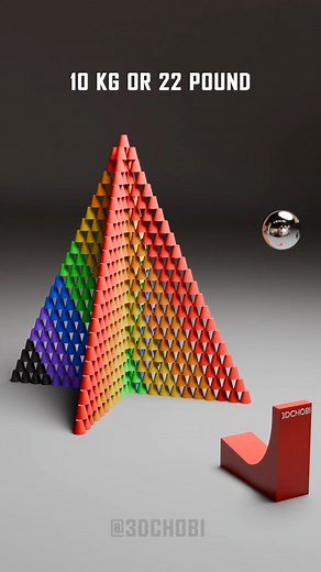 183K views · 5.2K reactions | Wow Satisfying Demolition Colorful 253 Frustum Structure #satisfying #animation #blender #reels | 3D Chobi | Facebook